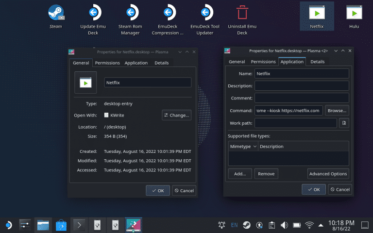 Creating A Shortcut in SteamOS Desktop Mode